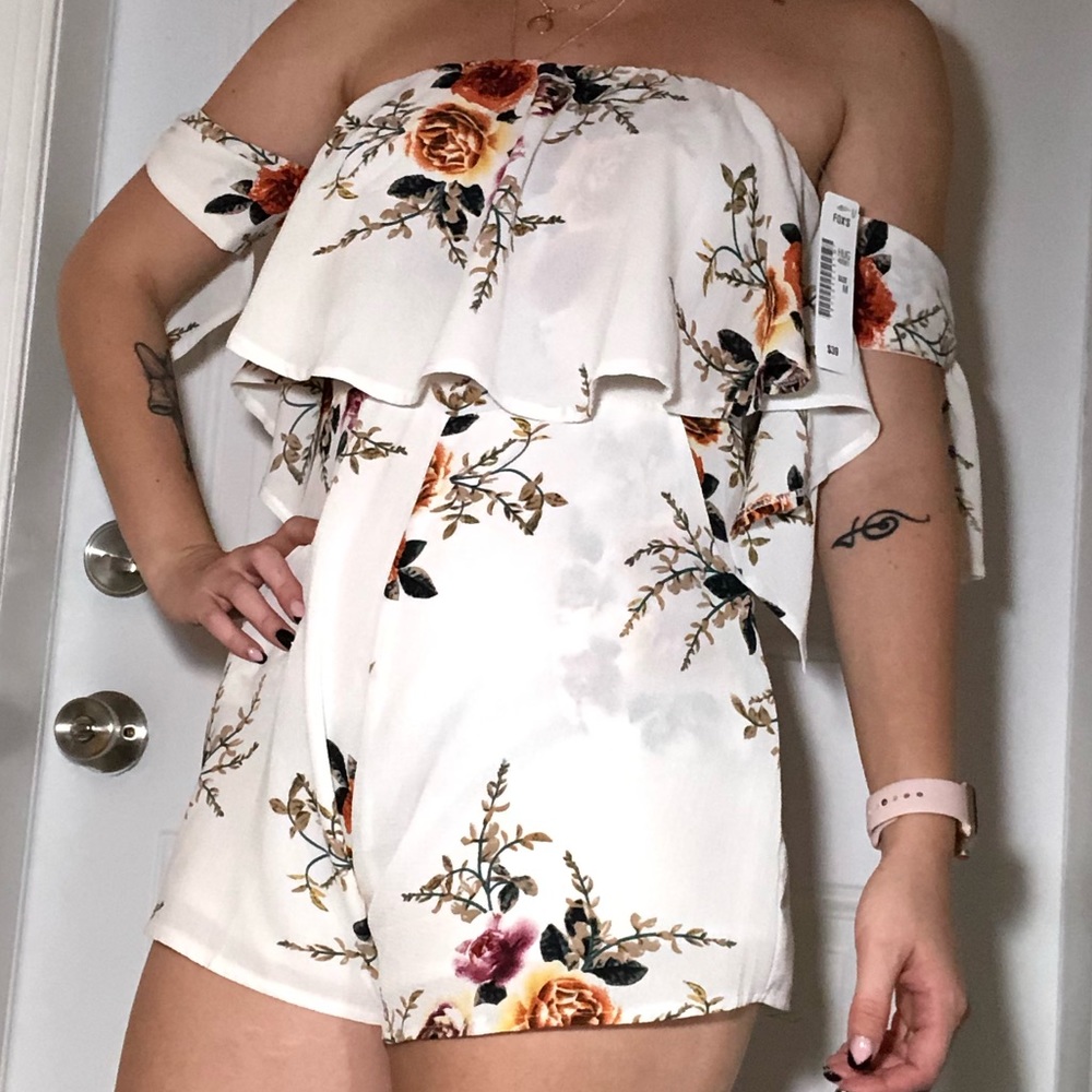 NEVER WORN Floral Romper